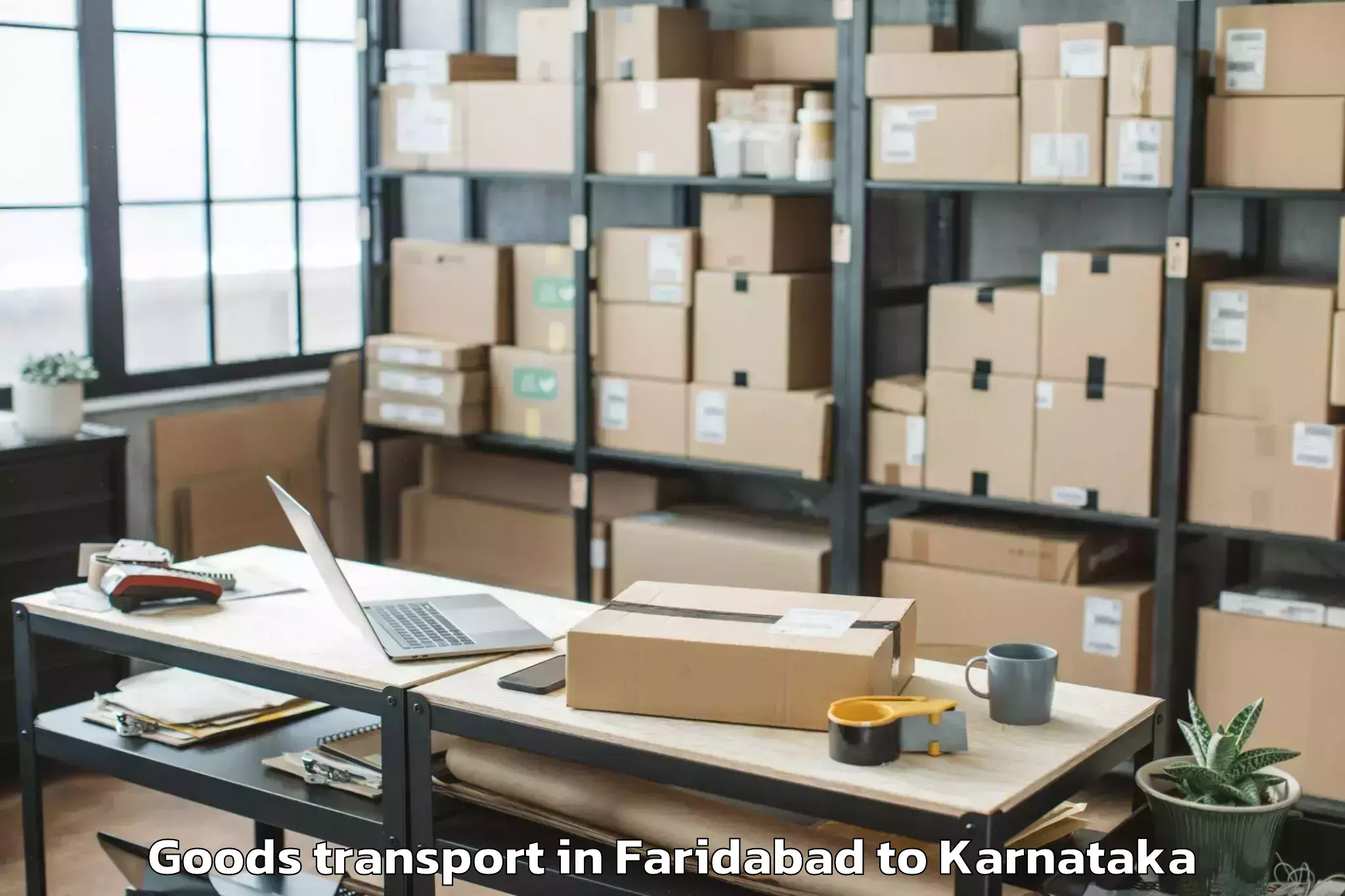 Book Faridabad to Chikkamagaluru Goods Transport Online